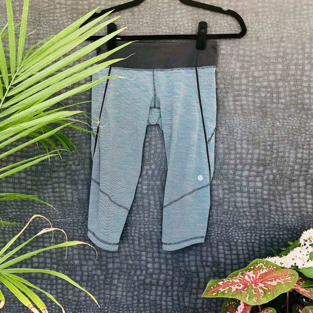 Lululemon Striped Yoga Leggings